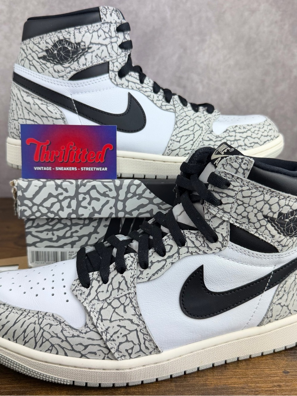 Air Jordan 1 Retro High OG White Cement Size 10.5 DZ5485-052 Men’s Sneakers Rare